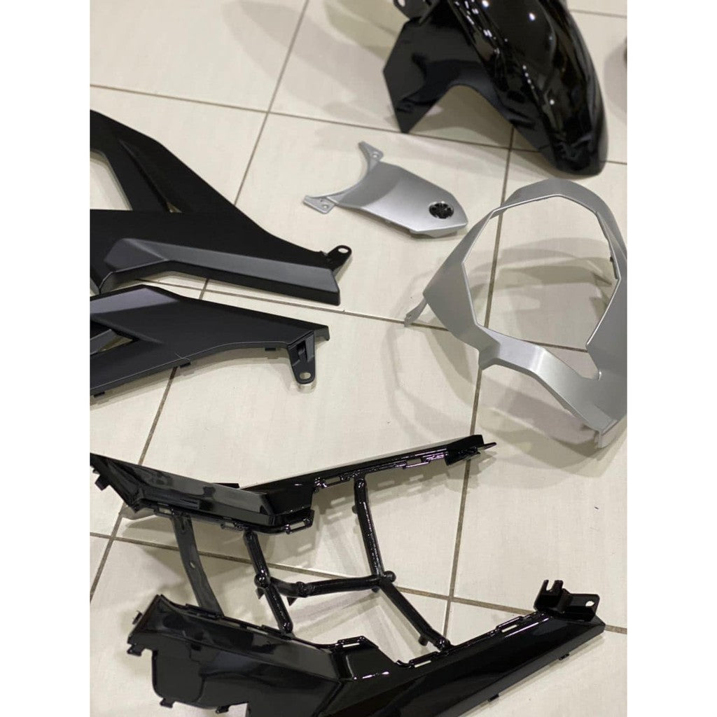 YAMAHA BODYSET Y15 YSUKU Y15ZR V1 V2 EXCITER 2021 NEW DESIGN SPECIAL EDITION SILVER STRIPE TANAM CLEAR - OEM COVERSET