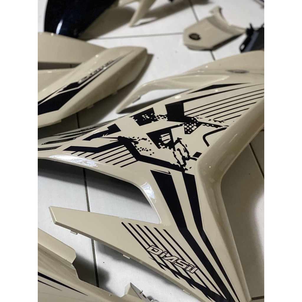 COVER SET Y15ZR V1 V2 MOCHA WHITE EXCITER THAI 2021 COVERSET PREMIUM EDITION BODYSET Y15ZR Y15 YSUKU NEW ORIGINAL VELOZI