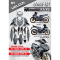 COVER SET MOVISTAR M HITAM KHAKIS GREY TANAM COVERSET PREMIUM EDITION BODYSET Y15ZR Y15 YSUKU V1 V2 NEW ORIGINAL VELOZI