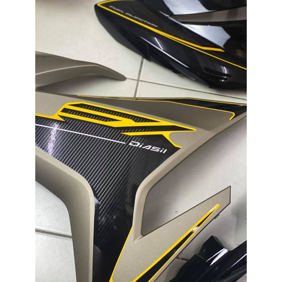 COVERSET BODYSET YAMAHA Y Y15 Y15ZR V2 DARK GREY EXCITER RC YELLOW 2020 – SET ORIGIAL HONG LEONG YAMAHA