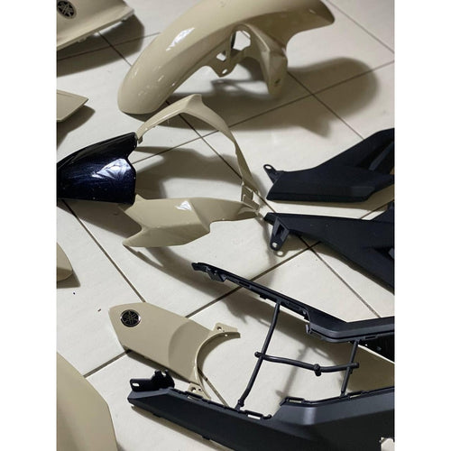 COVER SET Y15ZR V1 V2 MOCHA WHITE EXCITER THAI 2021 COVERSET PREMIUM EDITION BODYSET Y15ZR Y15 YSUKU NEW ORIGINAL VELOZI