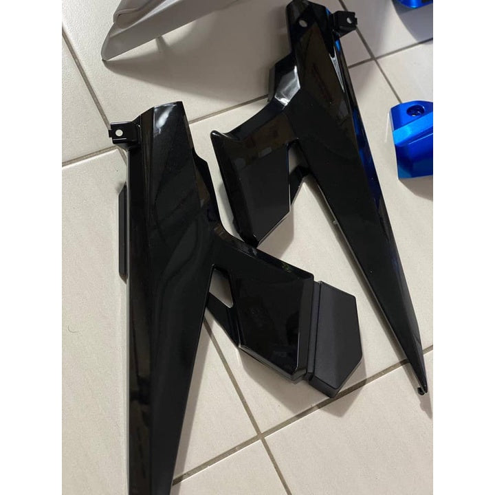 COVERSET YAMAHA ORIGINAL SIAP TAMPAL LC135 LC V7 BIRU SILVER STRIPE SPECIAL EDITION MORITAKA HONG LEONG HLY 100%