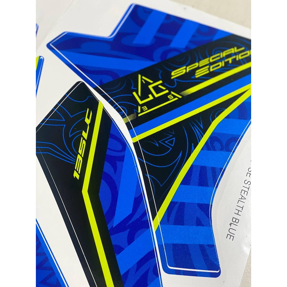 STICKER STRIPE BODY SET / COVERSET LC 135 V7 MORITAKA STEALTH BLUE 2021 ORIGINAL YAMAHA GRED AA