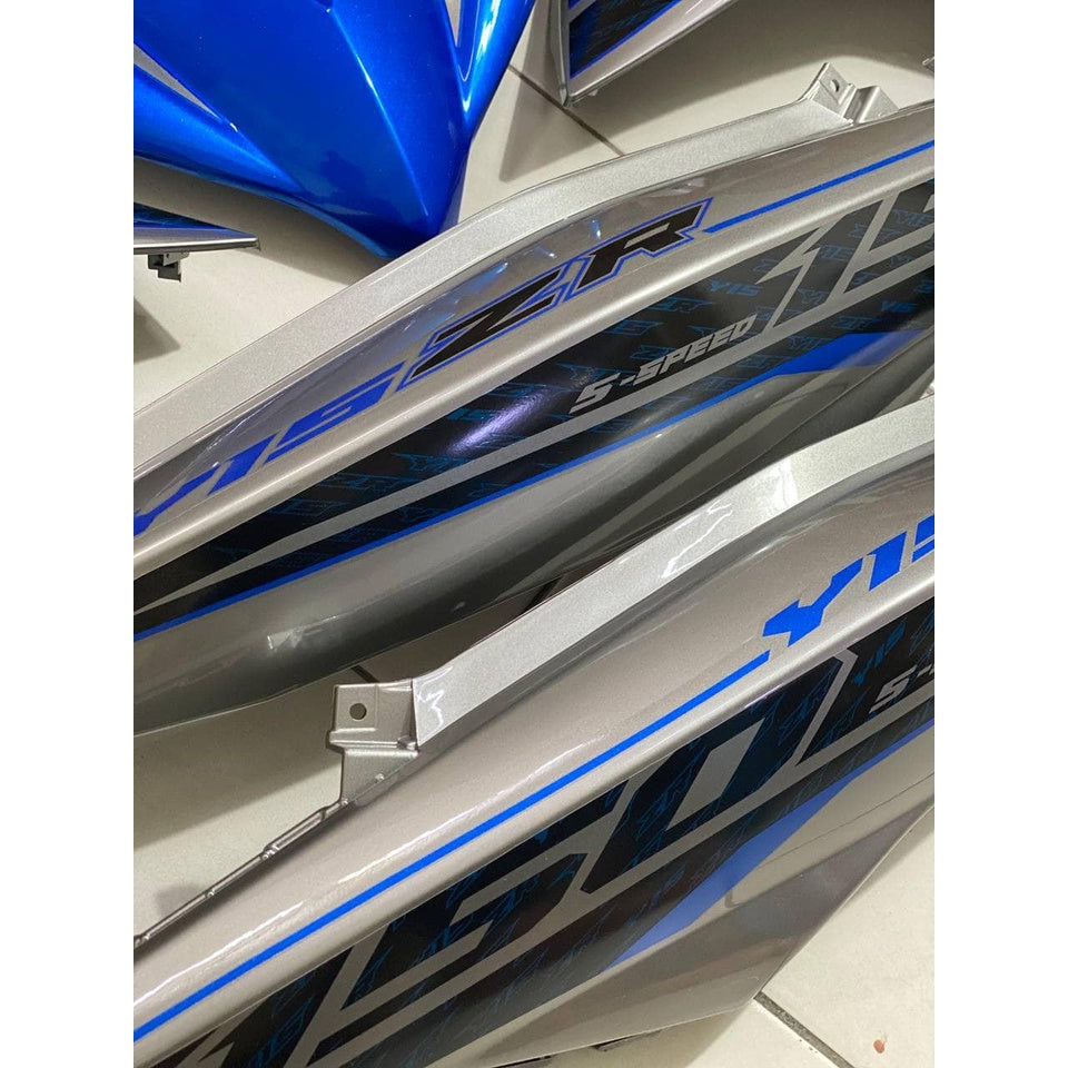 COVER SET Y15 Y15ZR V1 V2 BIRU SILVER VPBC5 S3 2017 COVERSET BODYSET Y15ZR Y15 YSUKU VELOZI SIAP TAMPAL WS6