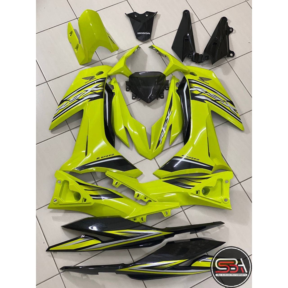 HONDA RSX RS-X 150 RSX150 COVERSET YELLOW BLACK 003 012 STANDARD COLOR SIAP TAMPAL TANAM CLEAR DOCTOR VELOZI