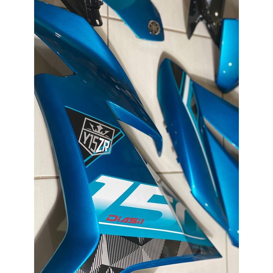 COVERSET Y15ZR V1 V2 CYAN CM6 ORIGINAL COLOUR 2019 COVER SET BODYSET Y15 YSUKU VELOZI SIAP TAMPAL