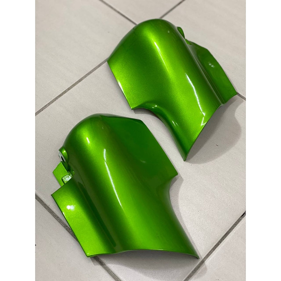 COVERSET YAMAHA LAGENDA SRL 110Z GREEN BLACK HIJAU MADE IN MALAYSIA SIAP TAMPAL STICKER M SEKI VERSION