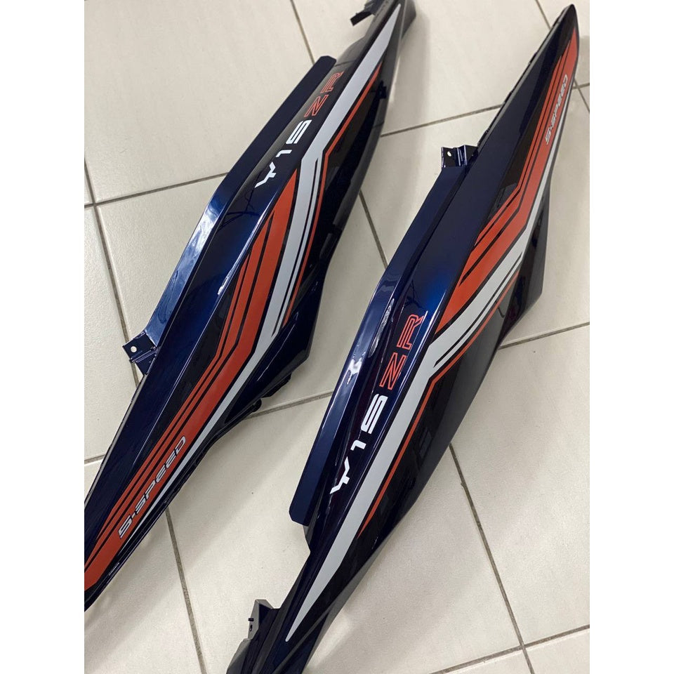 COVERSET Y15ZR V1 V2 BLUE RAPTOR SD16 SIAP TANAM ORANGE PATTERN LINE ORI VELOZI PREMIUM BODYSET Y15ZR Y15 YSUKU ORIGINAL