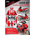 COVER SET Y15ZR V1 V2 EXCITER THAI 2021 RM7 MERAH TANAM PREMIUM EDITION BODYSET Y15ZR Y15 YSUKU NEW ORIGINAL VELOZI
