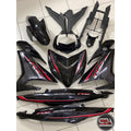 COVERSET BODY Y15 Y15ZR V1 V2 YAMAHA EXCITER RC HITAM 1ST EDITION SIAP TANAM ORIGINAL VELOZI MATELIC BLACK RC-1