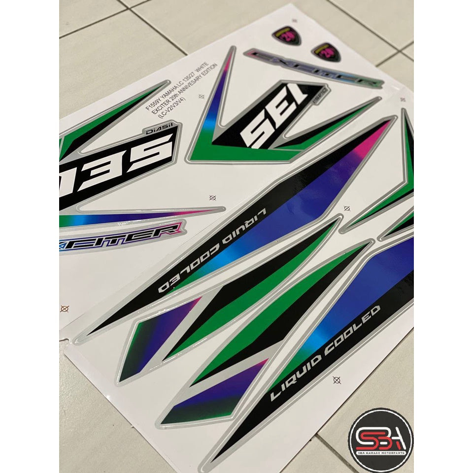 STICKER BODYSET / STRIPE COVERSET LC V2 V3 V4 ANNIVERSARY MORITAKA YAMAHA ORIGINAL