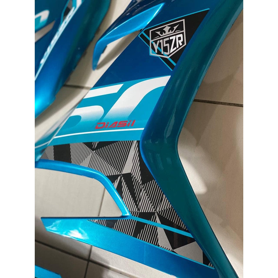 COVERSET Y15ZR V1 V2 CYAN CM6 ORIGINAL COLOUR 2019 COVER SET BODYSET Y15 YSUKU VELOZI SIAP TAMPAL