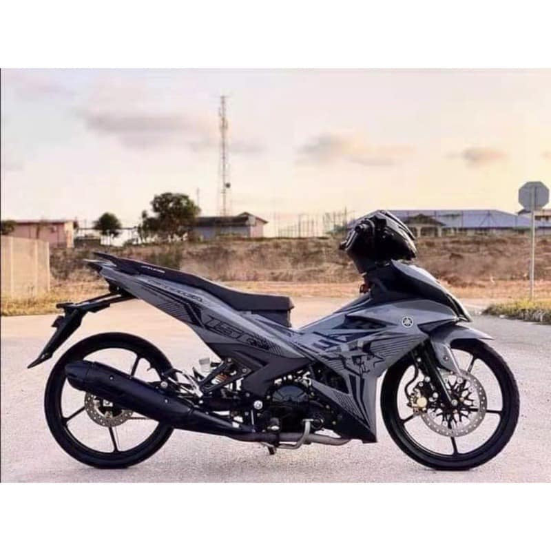 COVERSET BODYSET YAMAHA Y15 Y15ZR YSUKU V1 V2 KHAKIS GREY EX EXCITER THAI 2021 ORIGINAL VELOZI SIAP TANAM SET ET3