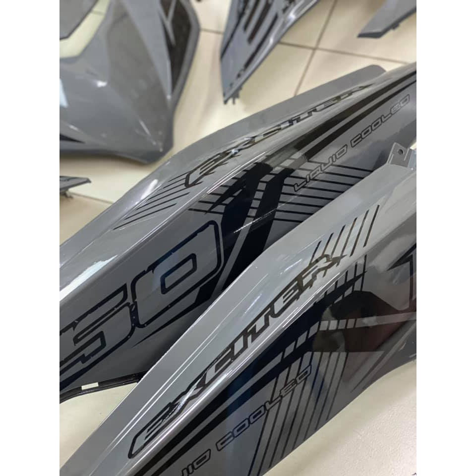COVERSET BODYSET YAMAHA Y15 Y15ZR YSUKU V1 V2 KHAKIS GREY EX EXCITER THAI 2021 ORIGINAL VELOZI SIAP TANAM SET ET3