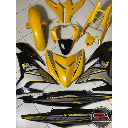 COVERSET Y15ZR Y15 V1 V2 YELLOW BLACK ORIGINAL DESIGN RYC1 2017 PREMIUM BODYSET VELOZI / DOCTOR / HLY
