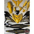 COVERSET Y15ZR Y15 V1 V2 YELLOW BLACK ORIGINAL DESIGN RYC1 2017 PREMIUM BODYSET VELOZI / DOCTOR / HLY