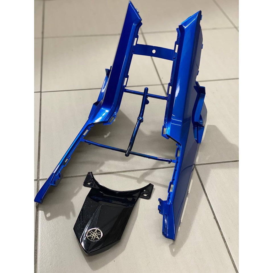 COVERSET BODYSET YAMAHA Y15 Y15ZR YSUKU V1 V2 BLUE BLACK BIRU STORM VELOZI STICKER SIAP TAMPAL KILANG 2019