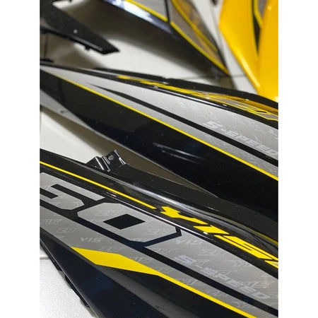 COVERSET Y15ZR Y15 V1 V2 YELLOW BLACK ORIGINAL DESIGN RYC1 2017 PREMIUM BODYSET VELOZI / DOCTOR / HLY