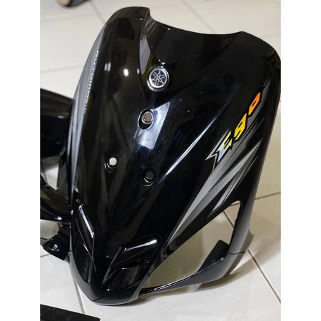 COVERSET BODYSET EGO FIRST MODEL 115 ORIGINAL NAKASONE SIAP TAMPAL HITAM PUTIH YAMAHA FREE EMBLEM DADA