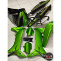 COVERSET YAMAHA LAGENDA SRL 110Z GREEN BLACK HIJAU MADE IN MALAYSIA SIAP TAMPAL STICKER M SEKI VERSION