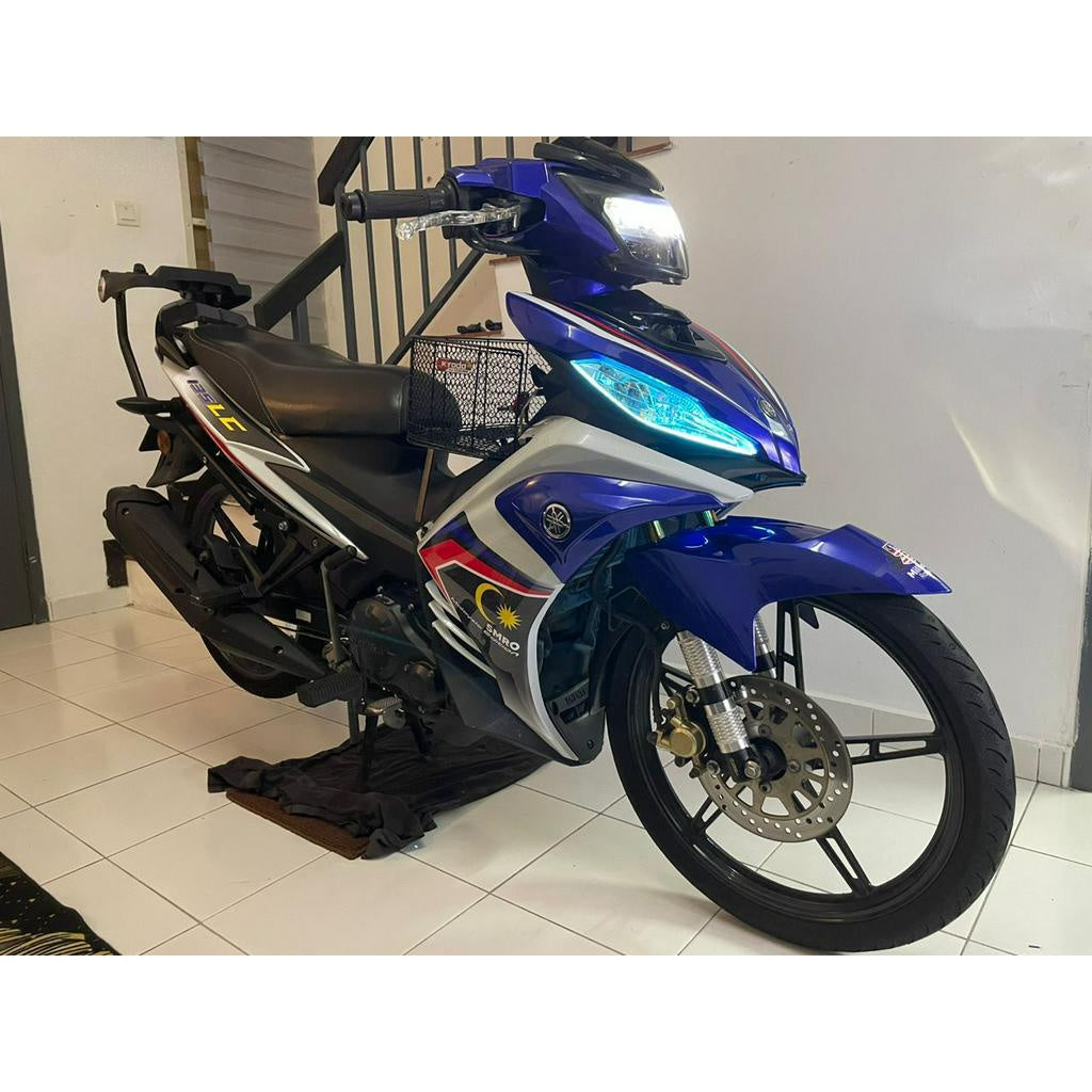 COVERSET BODYSET YAMAHA LC LC135 V6 V7 DR. 5 MILLIONTH ROLE OUT BLUE 5MRO STRIPE TANAM CODE 006 DOCTOR EDITION OEM