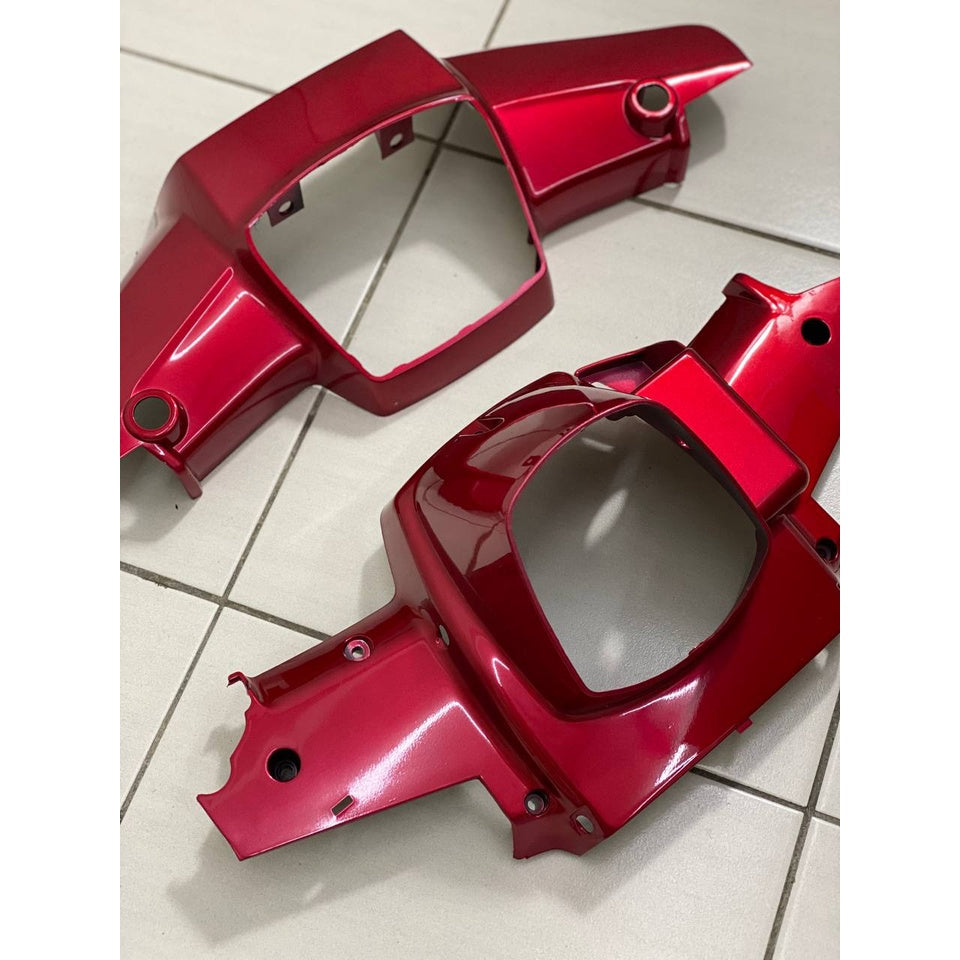 COVERSET BODYSET EX5 DREAM HONDA COVER SET CHROME CANDY RED MERAH LIMITED EDITION COMPLETE ORIGINAL MADE IN MALAYSIA