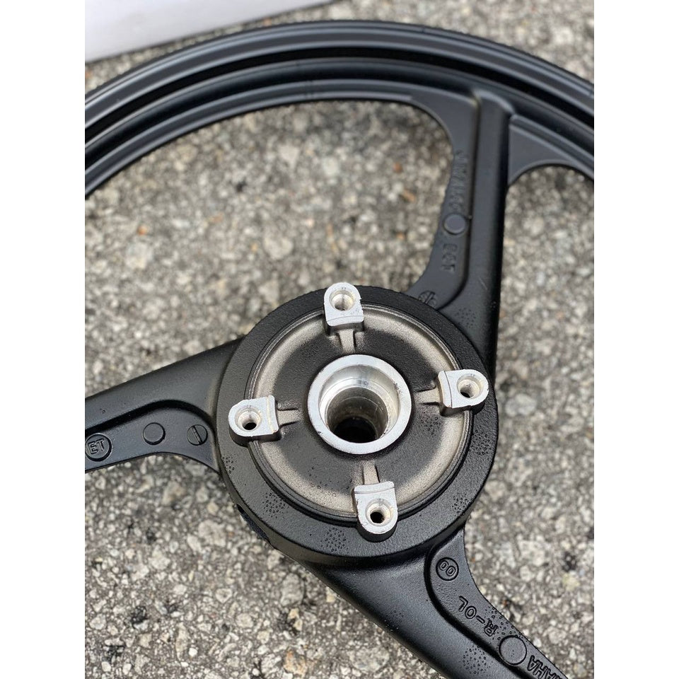SPORT RIM ENKEI 140 X 160 X 17 BLACK HITAM MATT 3 BATANG Y125ZR 125ZR 125Z SPORTRIM NO BEARING COMPLETE SET