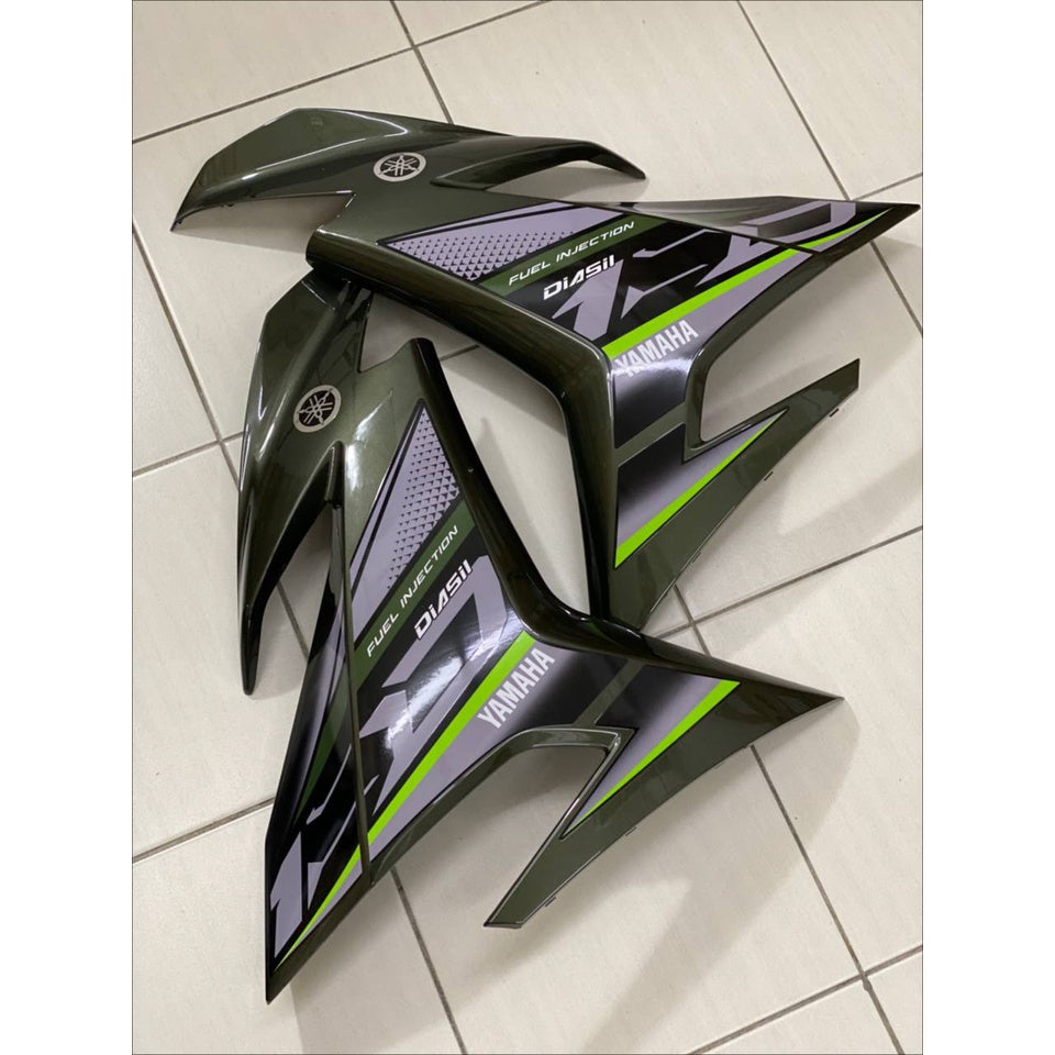 COVERSET YAMAHA Y15 YSUKU Y15ZR V1 V2 VIETNAM VERSION VN1 ARMY GREEN TANAM CLEAR ORIGINAL VELOZI