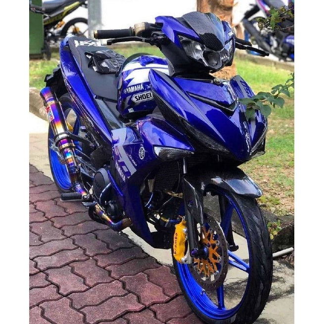 COVERSET BODYSET YAMAHA EXCITER GP BIRU DPBMC DESIGN 2021 Y15 Y15ZR YSUKU V2 FREE EMBLEM TIMBUL VELOZI E8