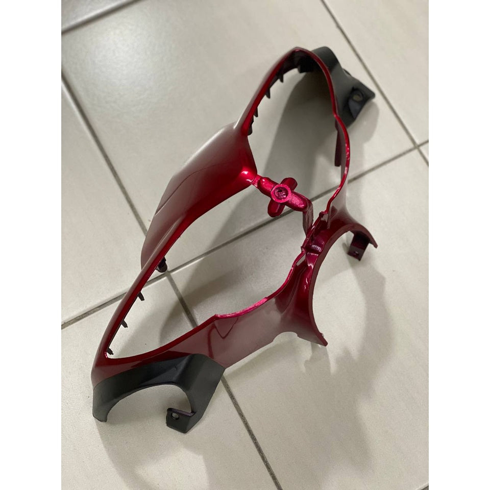 COVERSET YAMAHA LAGENDA SRL 110Z MERAH DRMK MADE IN MALAYSIA SIAP TAMPAL STICKER M SEKI VERSION