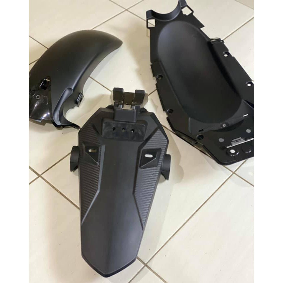 INNER MOTOR SET HONDA RS150 V2 COMPLETE SET 19 PCS COVER INNER COVER HITAM MATE READY STOCK 100% ORIGINAL HONDA