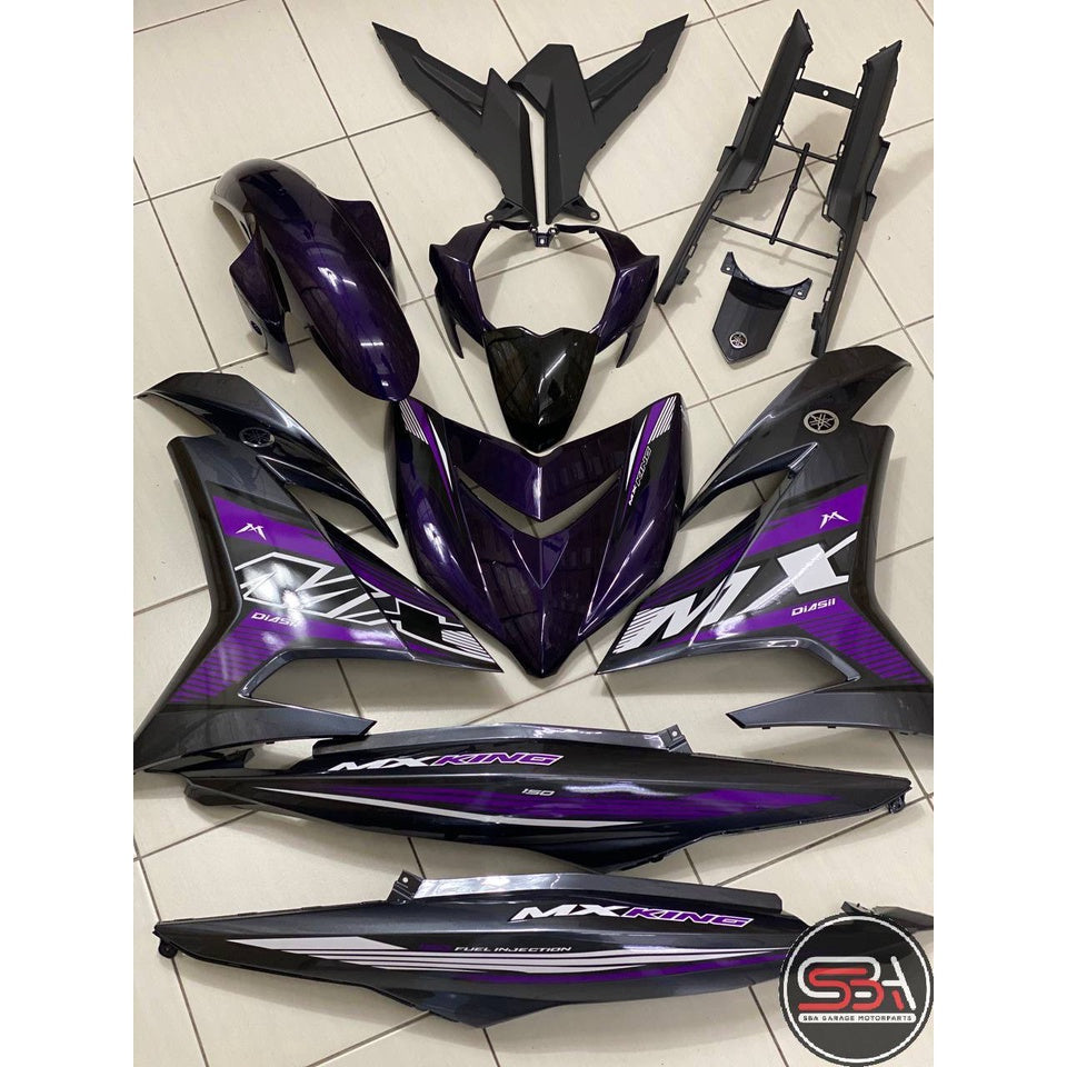 COVERSET YAMAHA Y15 YSUKU Y15ZR V1 V2 PURPLE GREY MX KING TANAM CLEAR ORIGINAL VELOZI MXK7