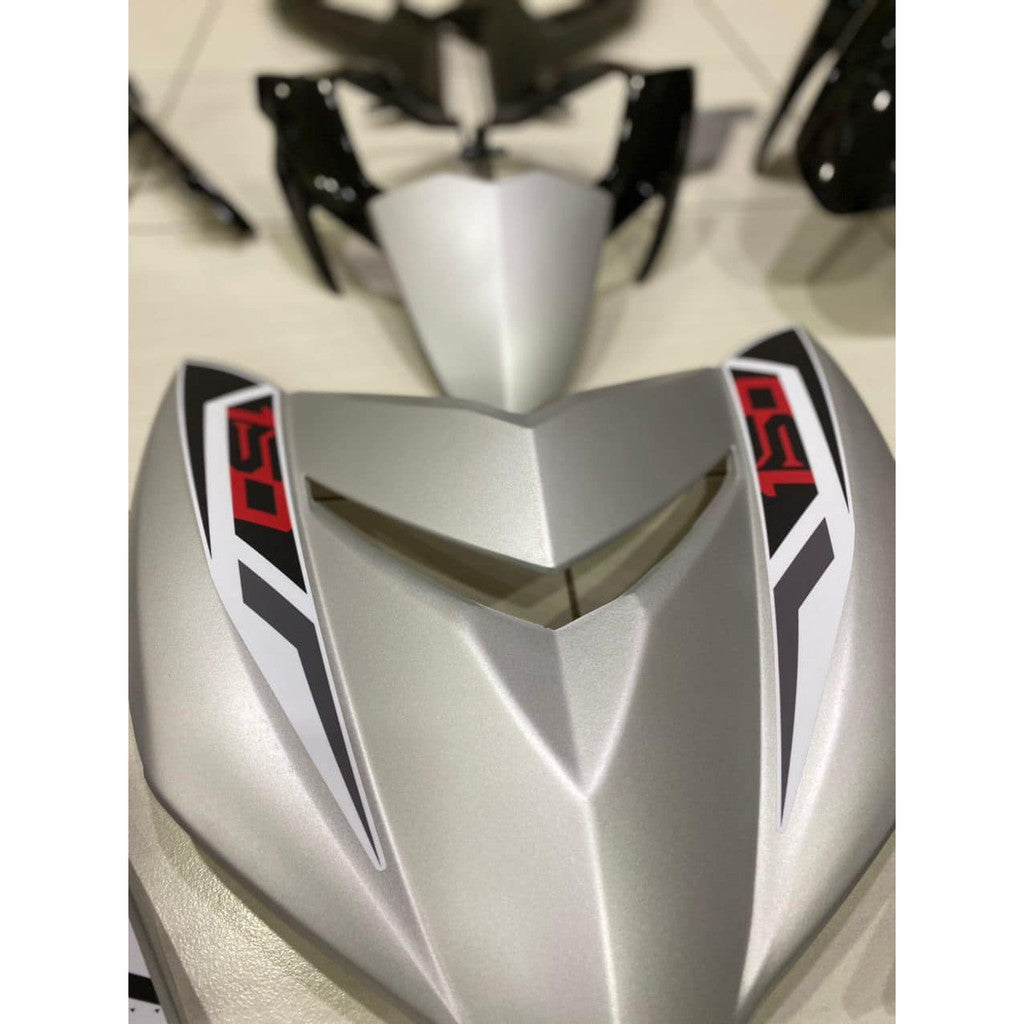 YAMAHA BODYSET Y15 YSUKU Y15ZR V1 V2 EXCITER 2021 NEW DESIGN SPECIAL EDITION SILVER STRIPE TANAM CLEAR - OEM COVERSET