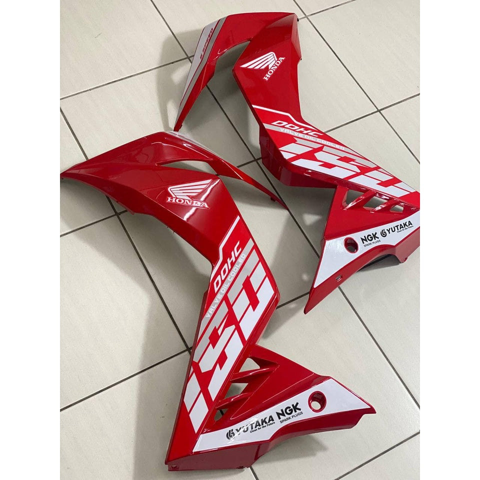 COVERSET BODYSET HONDA RS150 V2 WINNER DOHC DOTCH RED – ORIGINAL EQUIPMENT MANUFACTURER OEM SIAP TANAM