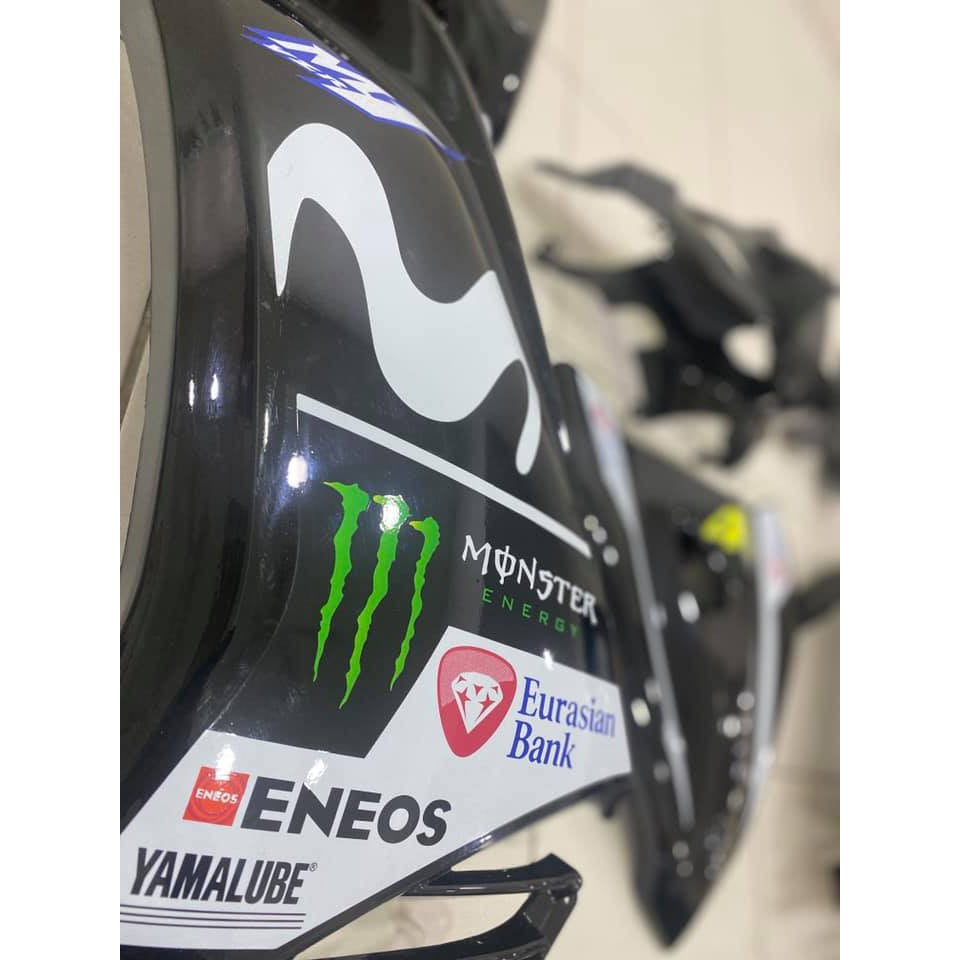 COVERSET HONG LEONG YAMAHA ( HLY ) LC LC135 V2 V3 V4 NEW DESIGN MONSTER LTD STRIPE SIAP TAMPAL FREE EMBLEM