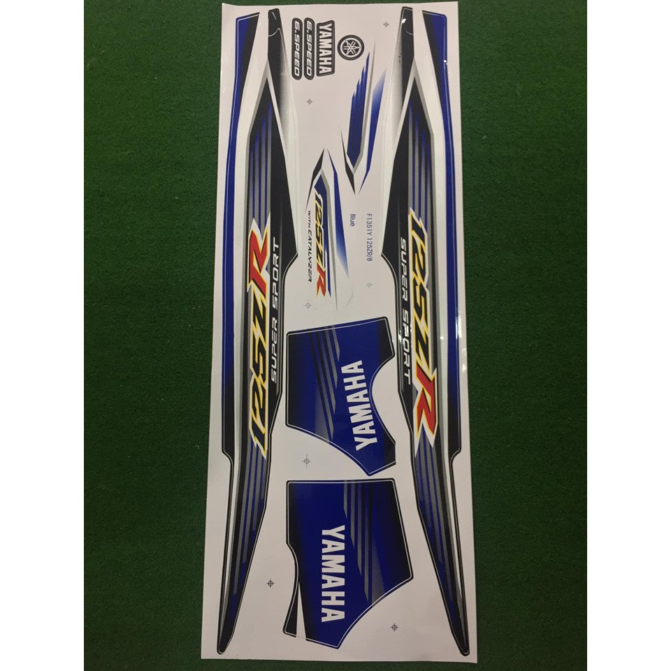 STICKER STRIPE BODY SET / COVERSET 125Z 125ZR MORITAKA BIRU ROBOT ORIGINAL YAMAHA