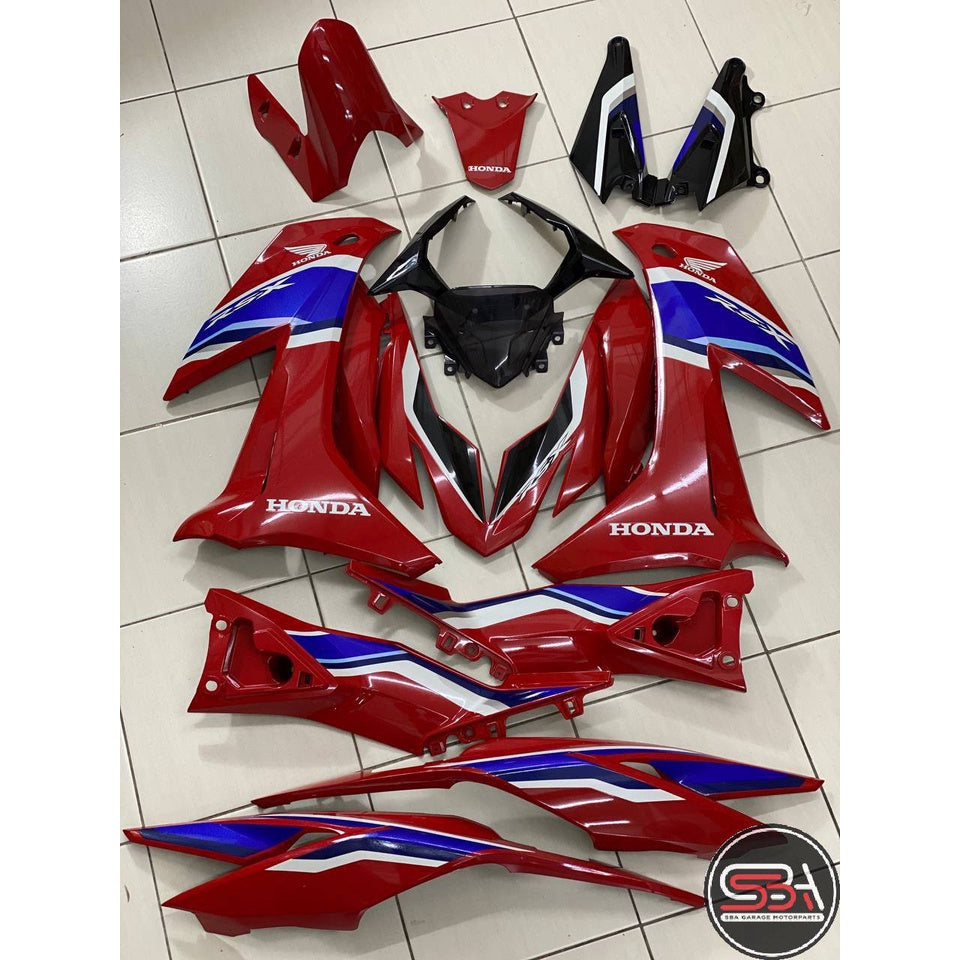 HONDA RSX RS-X 150 RSX150 COVERSET DOCTOR RED 001 STANDARD COLOR SIAP TANAM CLEAR FIT DENGAN BODY