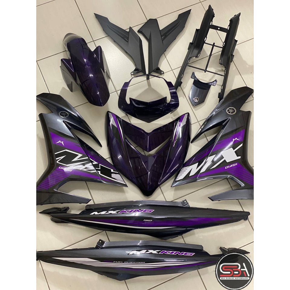 COVERSET YAMAHA Y15 YSUKU Y15ZR V1 V2 PURPLE GREY MX KING TANAM CLEAR ORIGINAL VELOZI MXK7