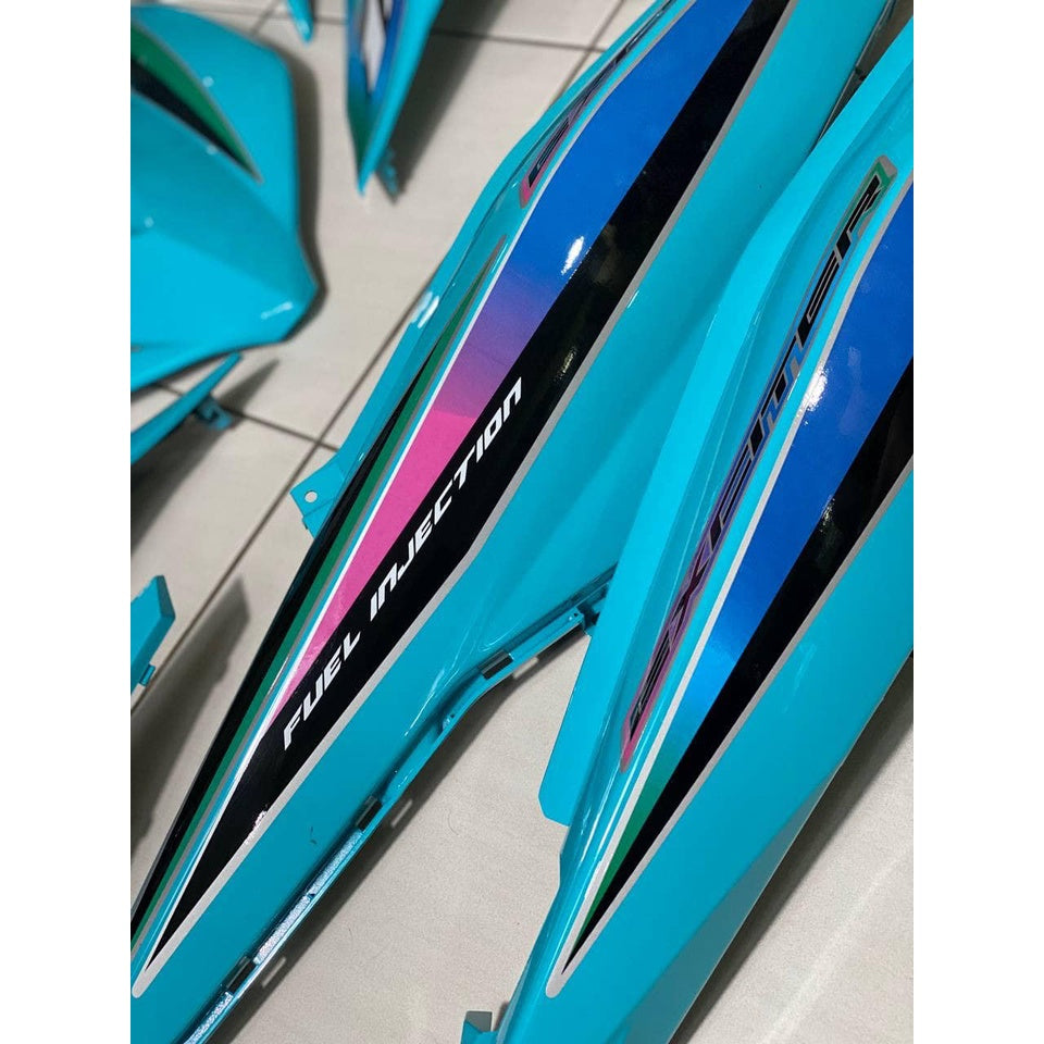 COVER SET Y15ZR V1 V2 SKY BLUE ANNIVERSARY COVERSET BODYSET Y15ZR Y15 YSUKU VELOZI SIAP TAMPAL