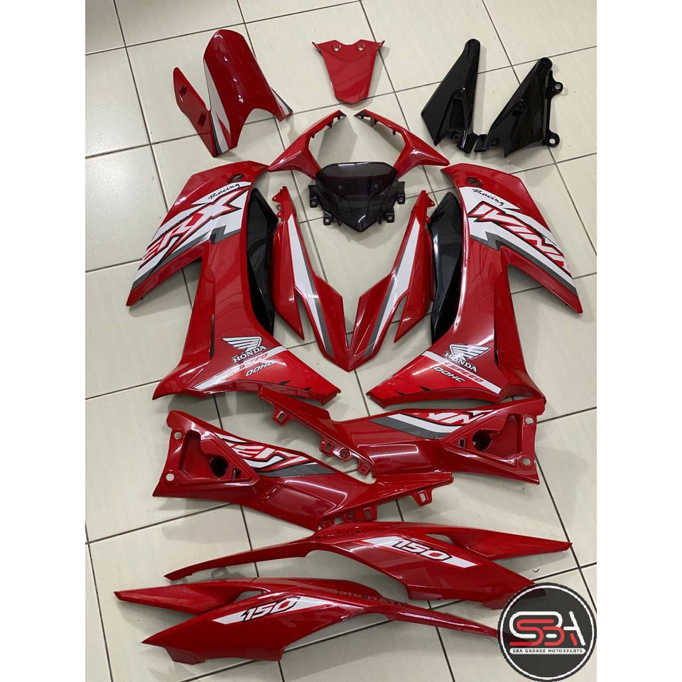 HONDA RSX RS-X 150 RSX150 COVERSET DOCTOR WINNER X RED 020 COLOR SIAP TANAM CLEAR FIT DENGAN BODY