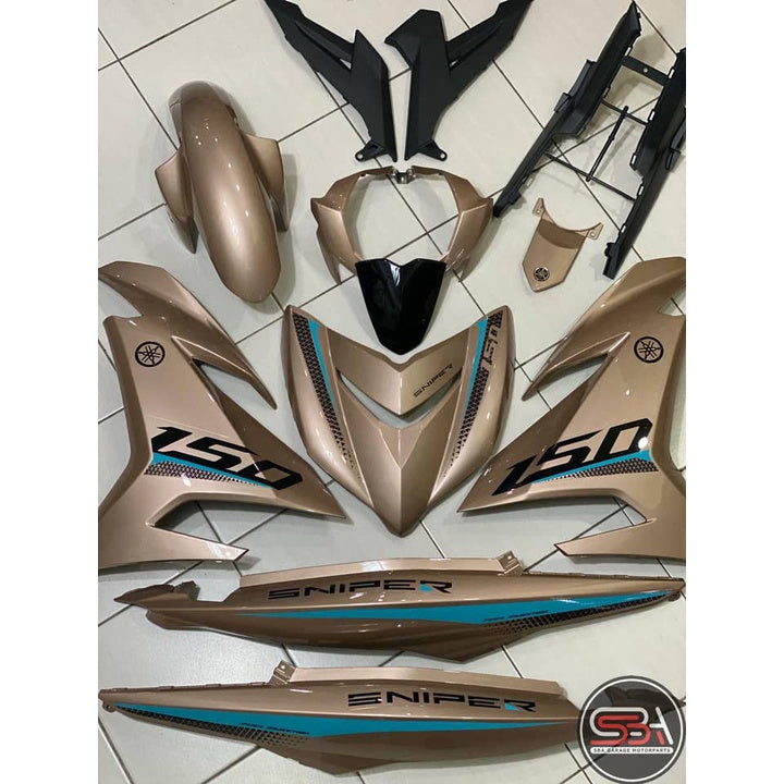 COVERSET Y15ZR V1 V2 SNIPER TITANIUM PEACH MATELIC 2021 Y15ZR Y15 YSUKU  V2 NEW ORIGINAL VELOZI SIAP TANAM