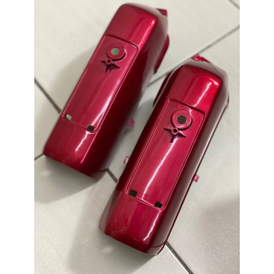 COVERSET BODYSET EX5 DREAM HONDA COVER SET CHROME CANDY RED MERAH LIMITED EDITION COMPLETE ORIGINAL MADE IN MALAYSIA