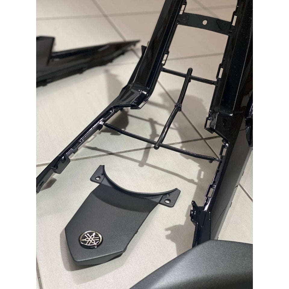 COVERSET Y15 Y15ZR V1 V2 GREY MATT 2019 STRIPE SIAP TAMPAL BODYSET YSUKU ORIGINAL HLY VELOZI / M SEKI WS5