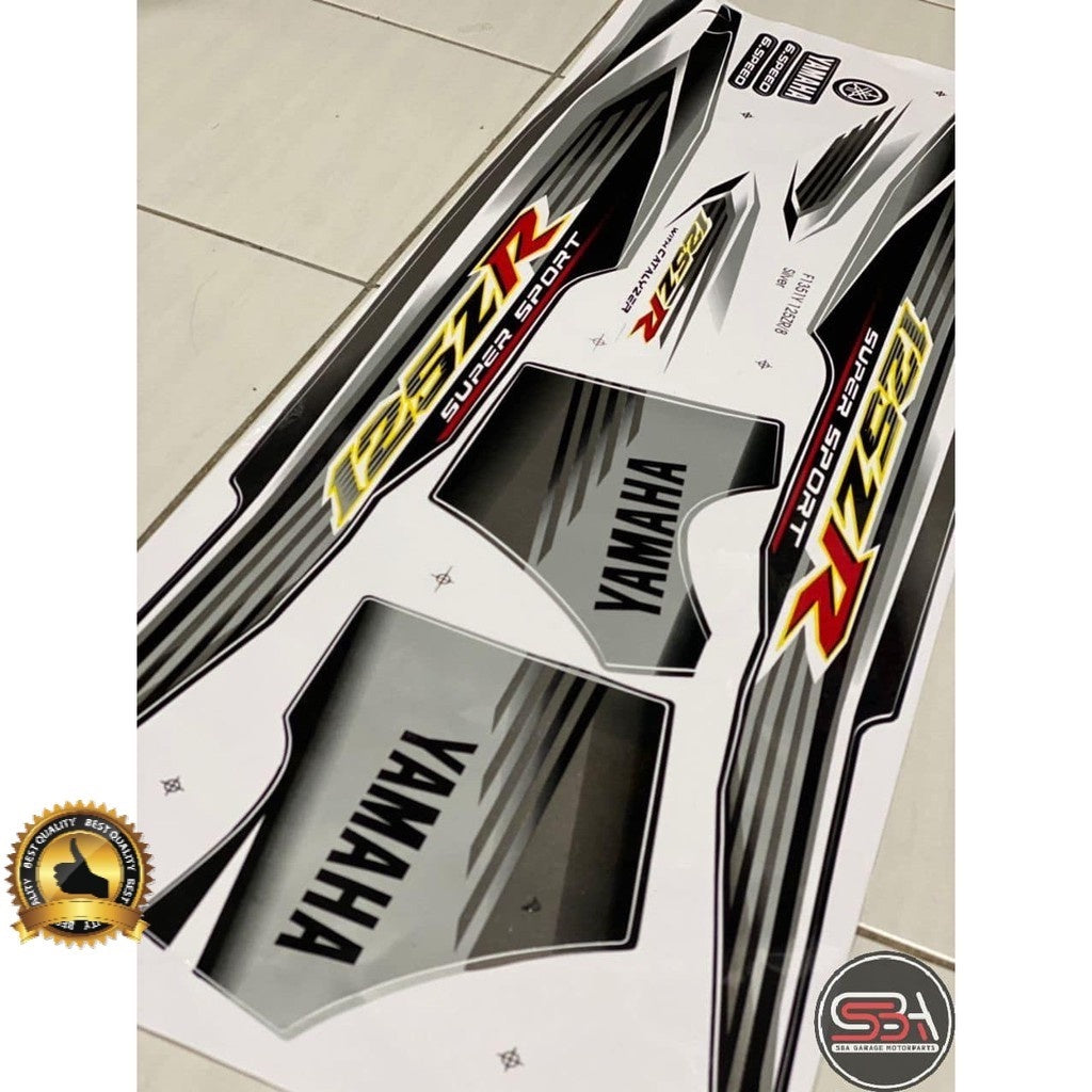 STICKER BODY SET / COVERSET MALAYSIA 125Z MORITAKA SILVER ROBOT ZR YAMAHA ORIGINAL