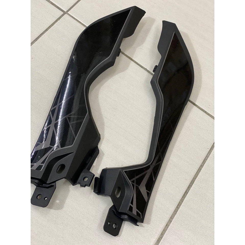 COVERSET BODYSET LAGENDA SRL 115 / 115z Fi FUEL INJECTION RED - HITAM BLACK MATT ORIGINAL HONG LEONG YAMAHA HLY SET