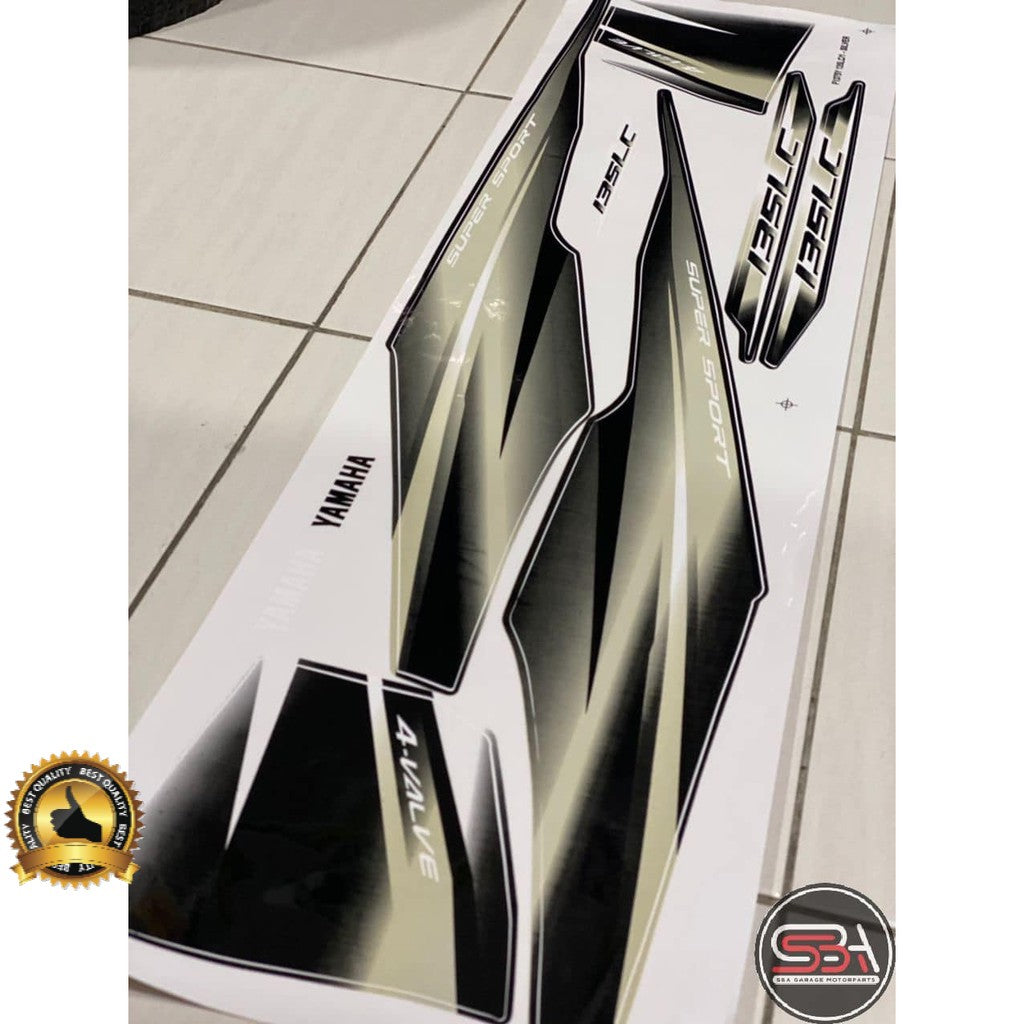 STICKER / STRIPE COVERSET / COVER SET LC V1 NESCAFE SILVER MORITAKA YAMAHA ORIGINAL