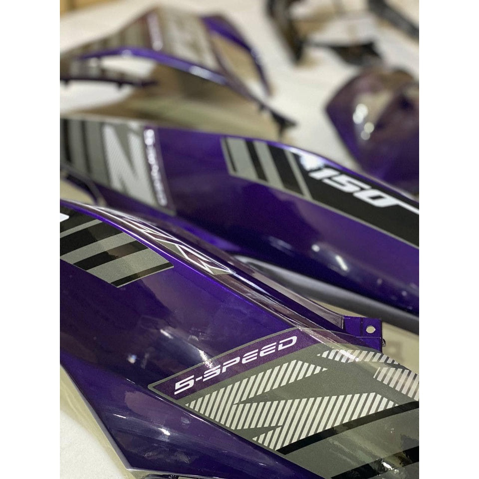 COVER SET Y15ZR V1 V2 PURPLE FULL FIRST EDITION COVERSET BODYSET Y15ZR Y15 YSUKU VELOZI SIAP TAMPAL