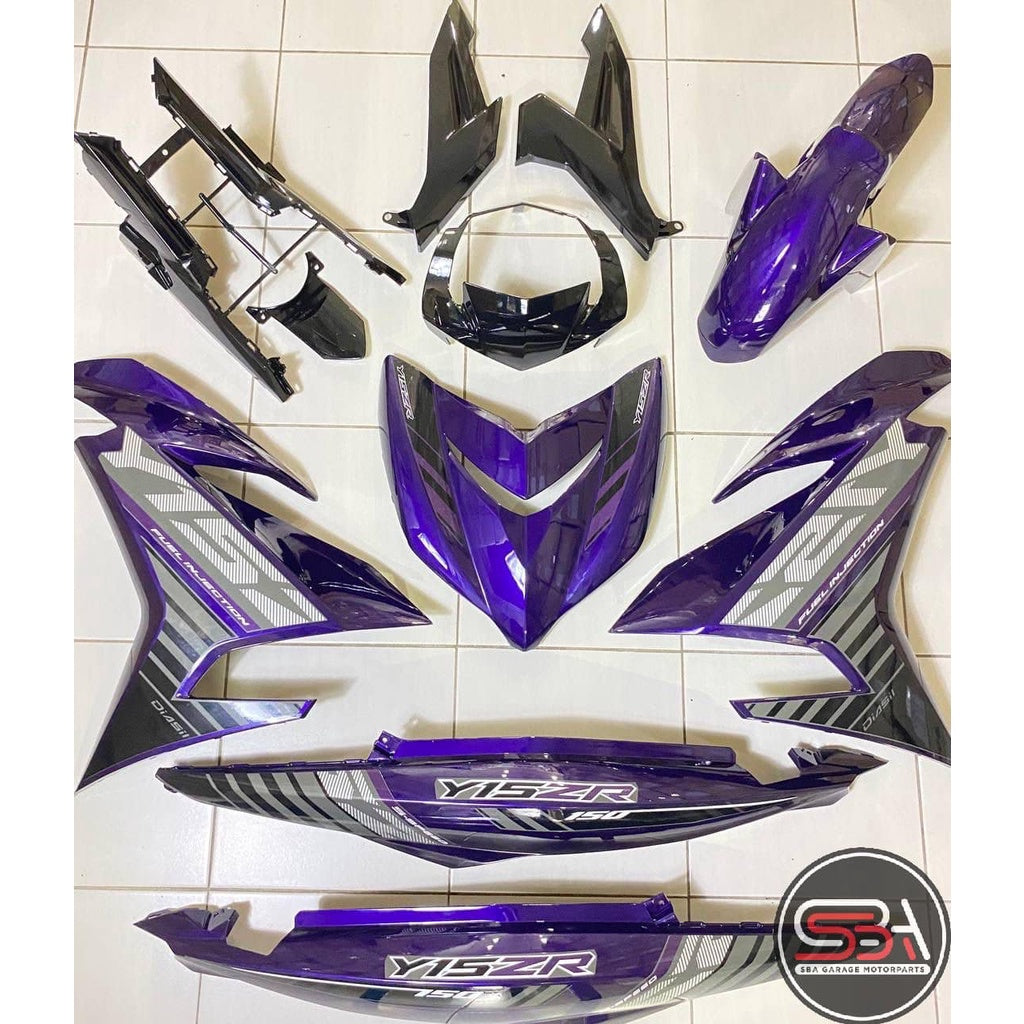 COVER SET Y15ZR V1 V2 PURPLE FULL FIRST EDITION COVERSET BODYSET Y15ZR Y15 YSUKU VELOZI SIAP TAMPAL