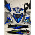 COVERSET YAMAHA ORIGINAL SIAP TAMPAL LC135 LC V7 BIRU SILVER STRIPE SPECIAL EDITION MORITAKA HONG LEONG HLY 100%