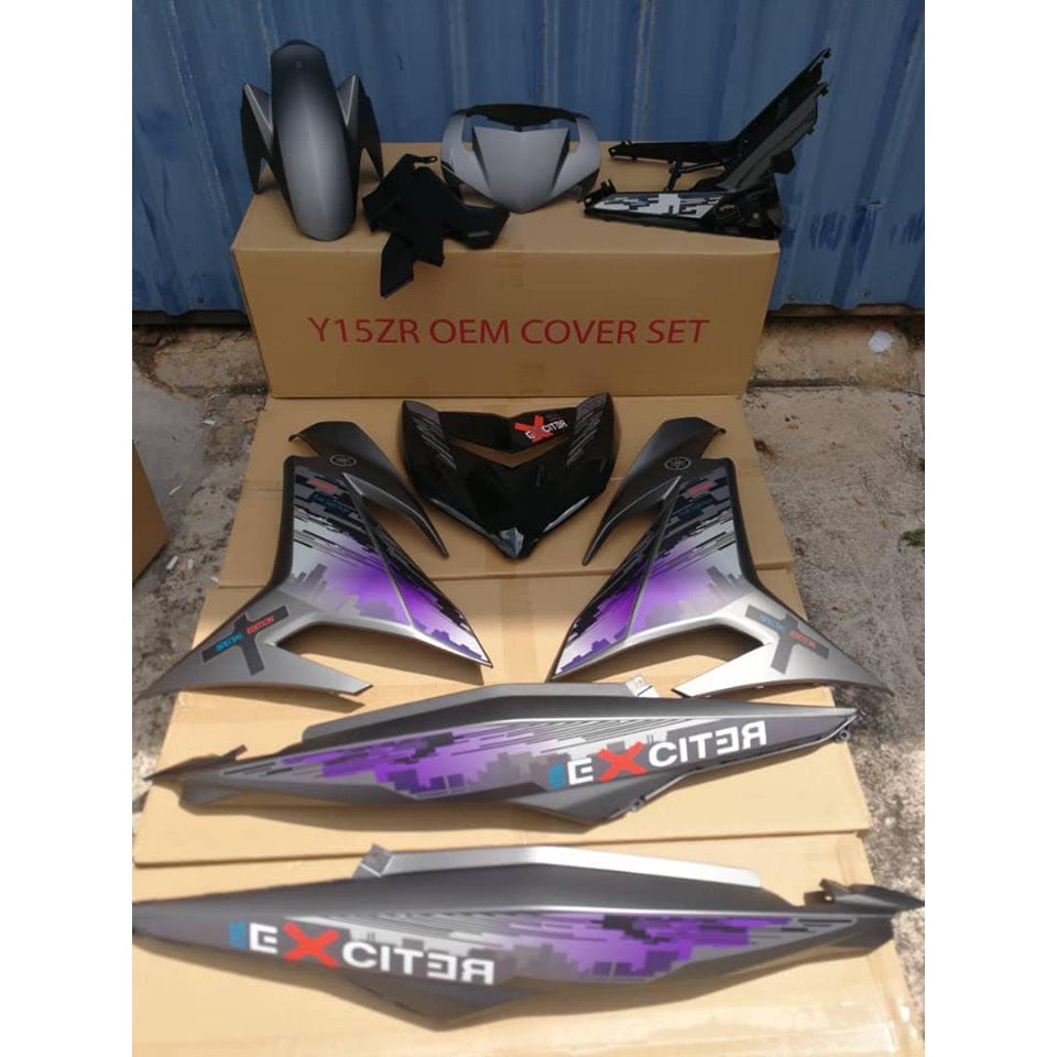 COVERSET BODYSET YAMAHA Y Y 15 Y15ZR YSUKU V1 DUSK & DAWN DARK GREY OEM – ORIGINAL EQUIPMENT MANUFACTURER